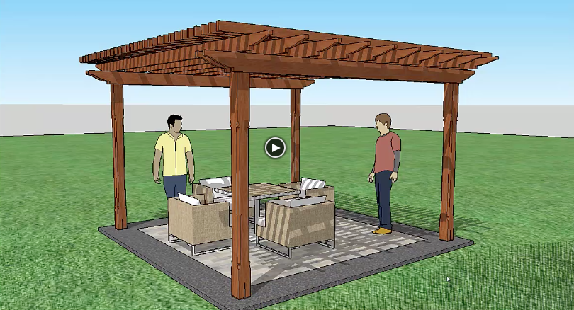 How to make a pergola in sketchup ~ zuper Unique Wood